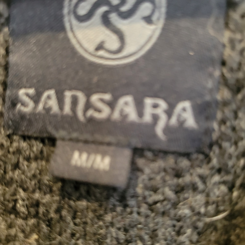 Sansara Womans Heavy Knit Button Front Sweater With Pockets Med - Picture 9 of 10